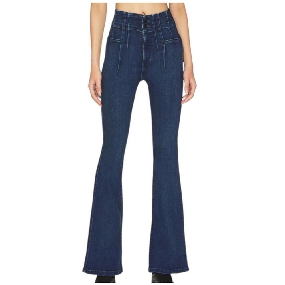 We The Free Dark Blue Flare Jeans